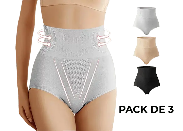 2 Cuecas Cinta Modeladora Push Up