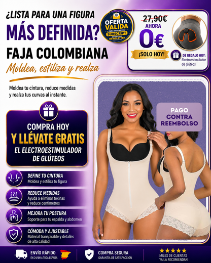 Faja Colombiana Cachetero Alta Compresión - Formora™