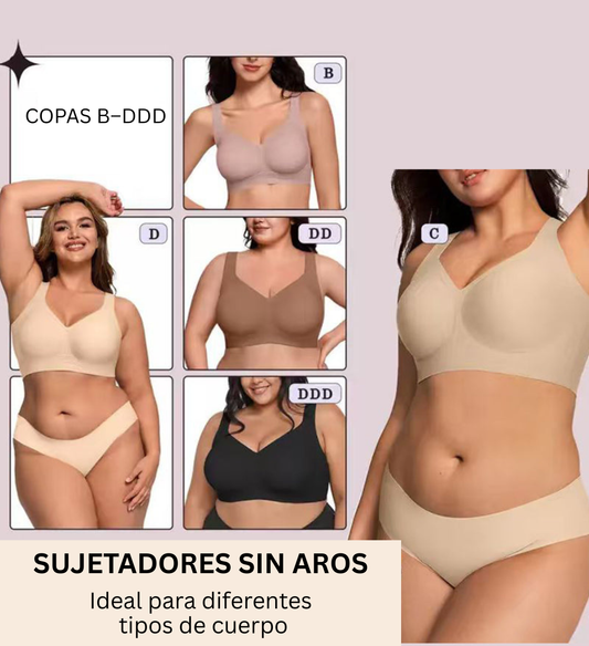 3x Sujetadores FormoLift™ de cobertura total sin aros