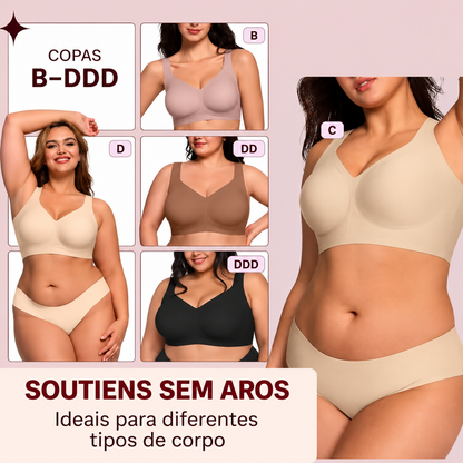 3x Soutiens FormoLift™ de Cobertura Total sem Aros