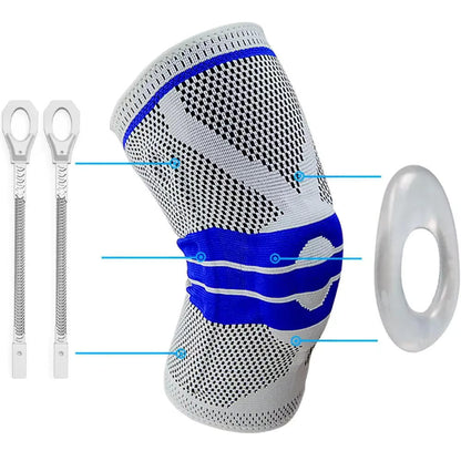 Joelheira Desportiva Respirável de Compressão 3D – Suporte, Estabilidade e Máximo Conforto